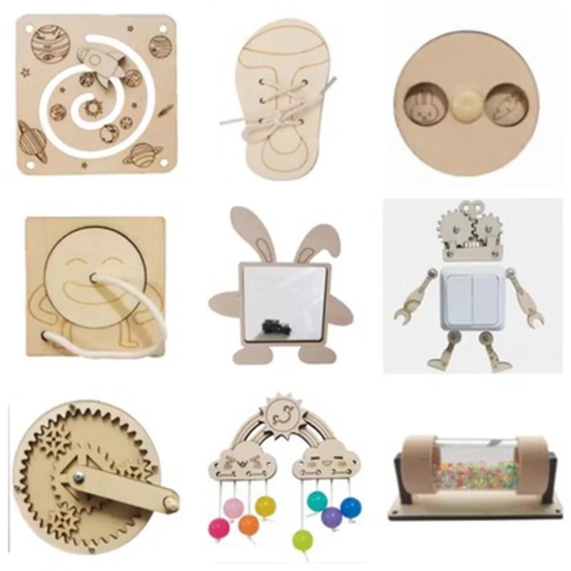 مونتيسوري لوحة مشغول للأطفال ، - مراجعة Montessori Wooden Busy Board Toddler وسعره